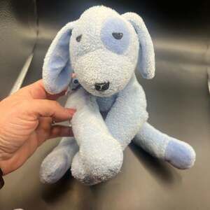 Vintage 2004 Rich Frog Dreamy Dog Light Blue Puppy Plush Stuffed Animal Nursery